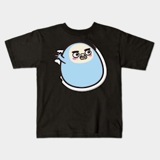 Hey I The Funny Tiny Chick with Big Paunch Sticker Kids T-Shirt